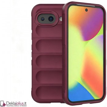 Magic Shield guminis dėklas - bordo spalvos (Google Pixel 10A)